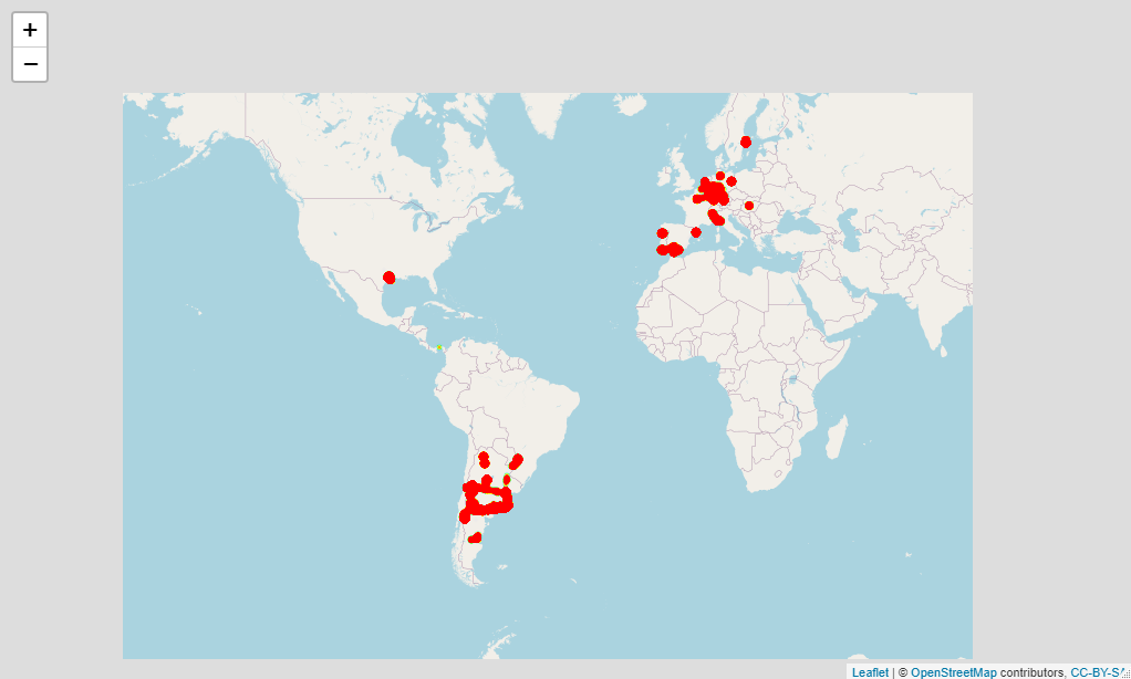 Leaflet map to analyze moving trends